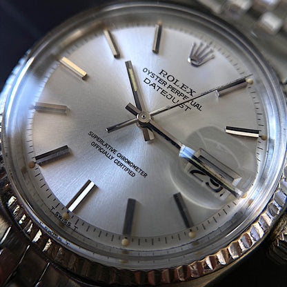 (1970) Rolex Datejust 36 ref. 1601 w/ Factory Silver Dial