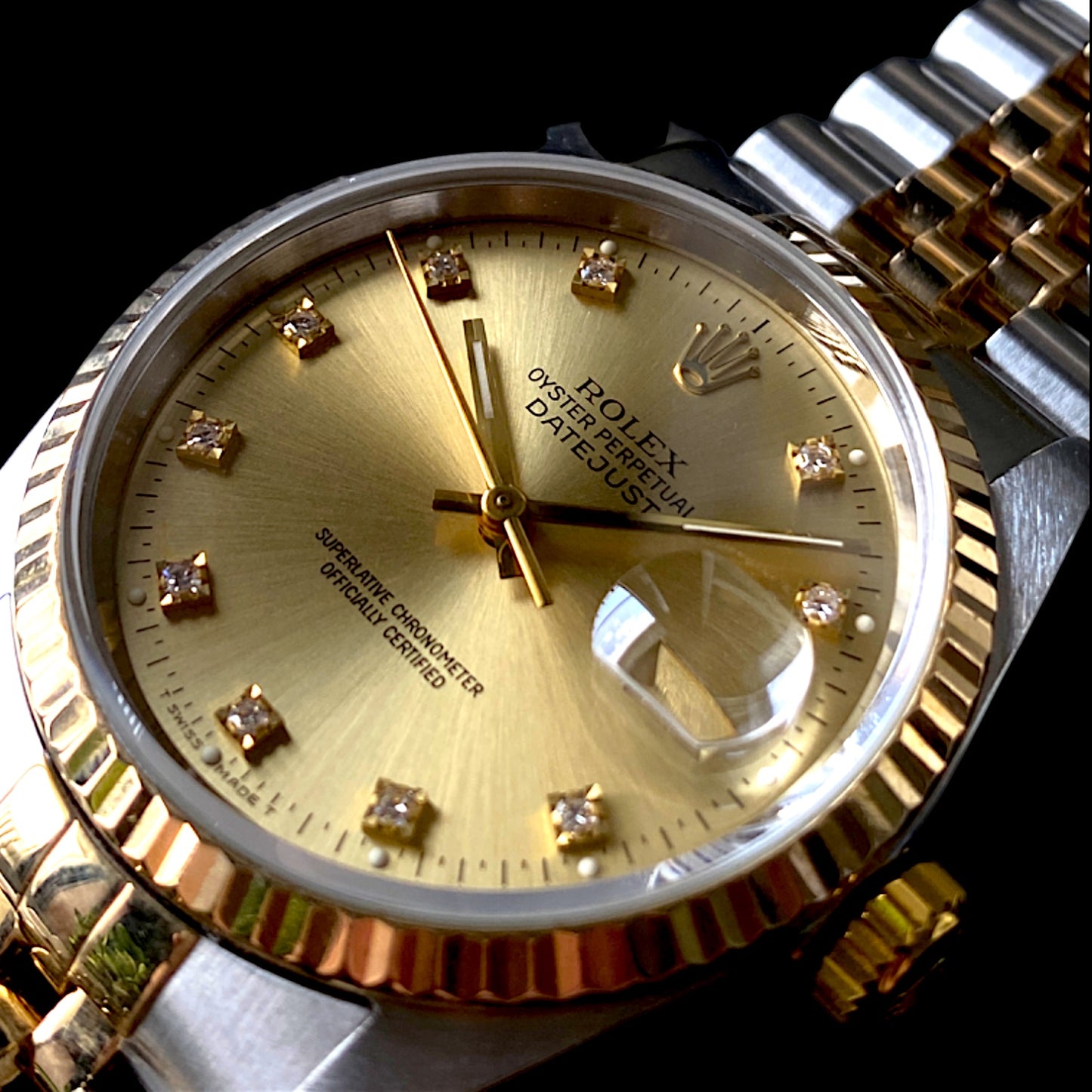 (1989) Rolex Datejust 36 ref. 16233 w/ Factory Diamond Dial