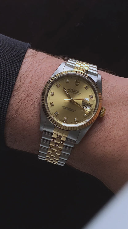 (1989) Rolex Datejust 36 ref. 16233 w/ Factory Diamond Dial